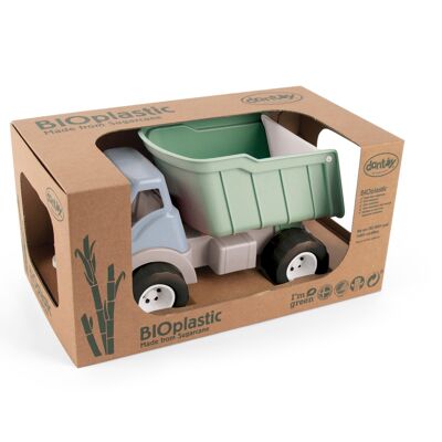 Juguete de bioplástico - Orgánico - Camión azul 29,5x17x15cm en caja de regalo