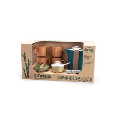 Juguete de bioplástico - Orgánico - Juego de café en caja regalo 34,5x17,5x19cm