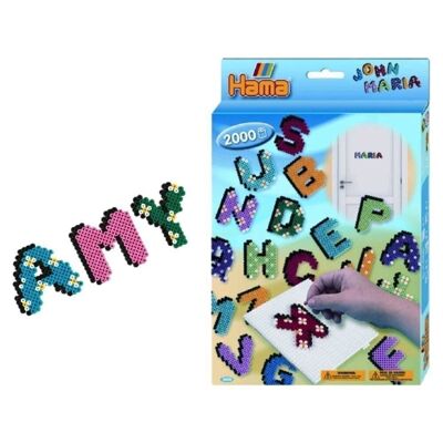 Letters Box 2000 Hama Ironing Beads