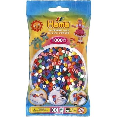 Bag of 1000 Multicolored Hama Ironing Beads