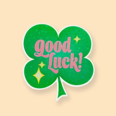 STICKER - Good Luck! -Recycled PET material