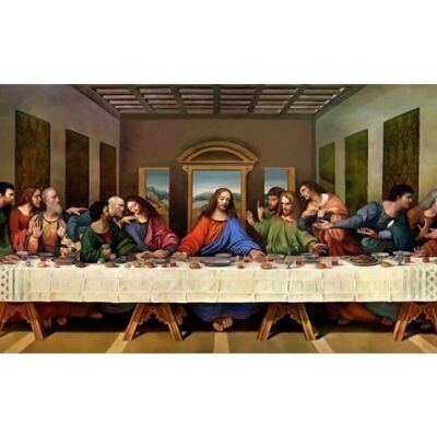 Diamond Painting "The Last Supper", 104x45 cm, Round Drills