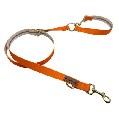 City dog ​​leash Pumpkin (rPet) gold/silver