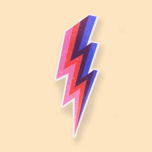 STICKER - Flashy Thunderstroke - Recyled PET material