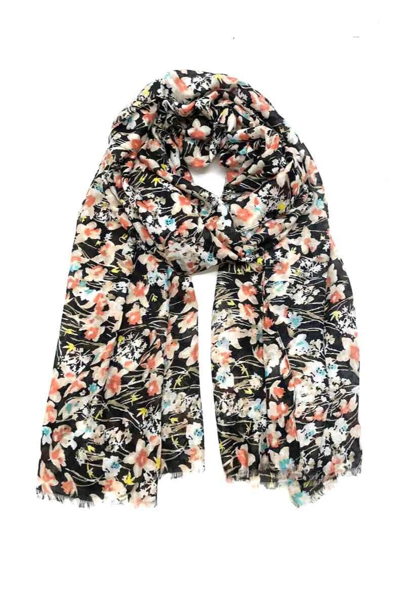 Foulard à motif fleur xt-5