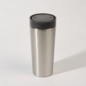 Tasse circulaire en acier inoxydable 16oz gris tempête (1 x pack 8) tasse à café réutilisable durable 2