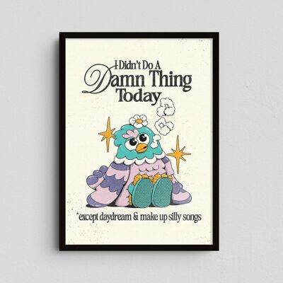 Giclée Art Print - I Didn't Do A Damn Thing - Off White - My Sunbeam