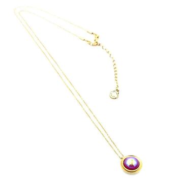 Aura Necklace 01 Collier pendentif délicat avec perle AB 8