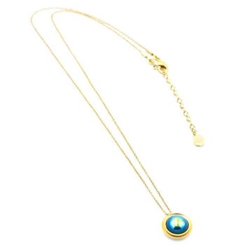 Aura Necklace 01 Collier pendentif délicat avec perle AB 9