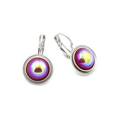 Aura Earring 02 Minimalist pendant with AB pearl