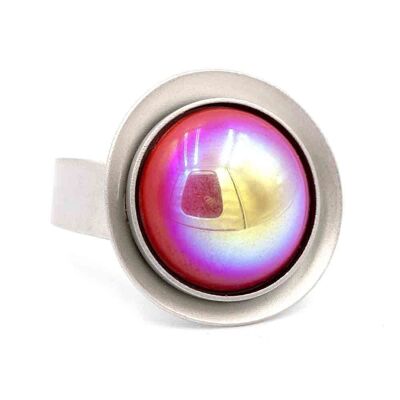 Aura Ring 02 Bague élégante avec perle AB