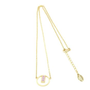 Baguette Necklace 01 - Collier minimaliste avec cristal 14