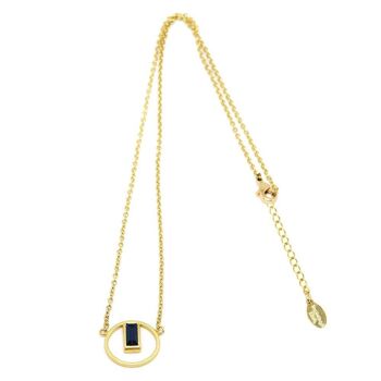 Baguette Necklace 01 - Collier minimaliste avec cristal 16