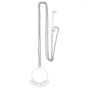 Baguette Necklace 04 - Collier long pendentif avec cristaux 3