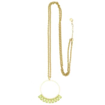 Baguette Necklace 04 - Collier long pendentif avec cristaux 17