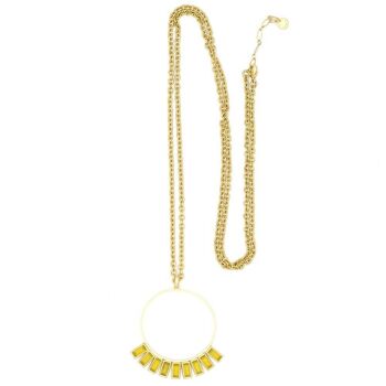 Baguette Necklace 04 - Collier long pendentif avec cristaux 18