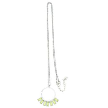 Baguette Necklace 03 - Collier pendentif mi-long avec cristaux 9