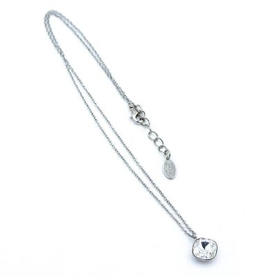 Basics Necklace 04 - Collier simple avec pendentif en cristal