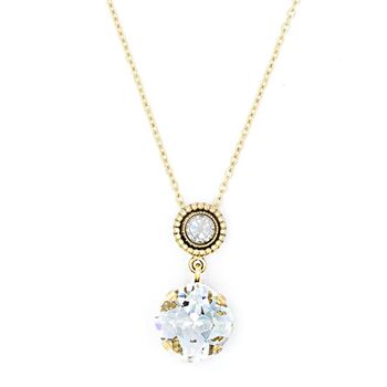 Basics Necklace 16 - Collier romantique avec pendentif en strass 1