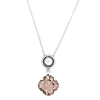 Basics Necklace 16 - Collier romantique avec pendentif en strass 11