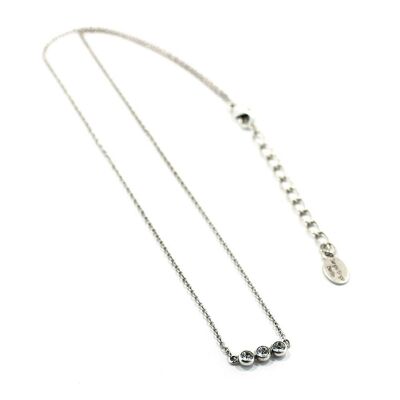 Basics Mini Collier 01 - Minimaliste, avec pendentif en strass
