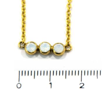 Basics Mini Collier 01 - Minimaliste, avec pendentif en strass 3