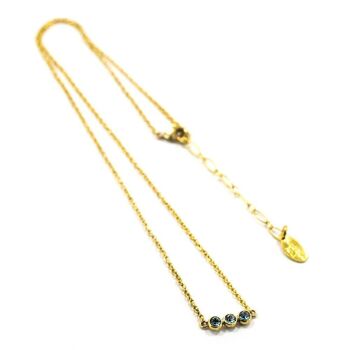 Basics Mini Collier 01 - Minimaliste, avec pendentif en strass 8