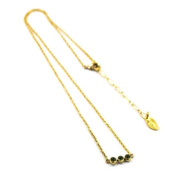 Basics Mini Collier 01 - Minimaliste, avec pendentif en strass 9