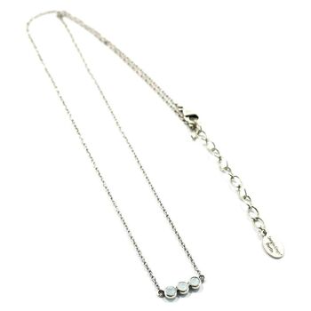 Basics Mini Collier 01 - Minimaliste, avec pendentif en strass 12