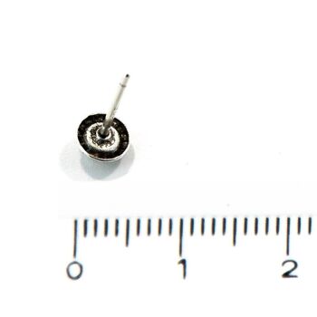 Basics Mini Earring 02 - Minimaliste, avec 3 cristaux 4