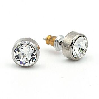 Basics Earring 05 - Boucles d'oreilles clous classiques en cristal 1