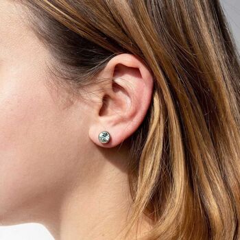 Basics Earring 05 - Boucles d'oreilles clous classiques en cristal 2