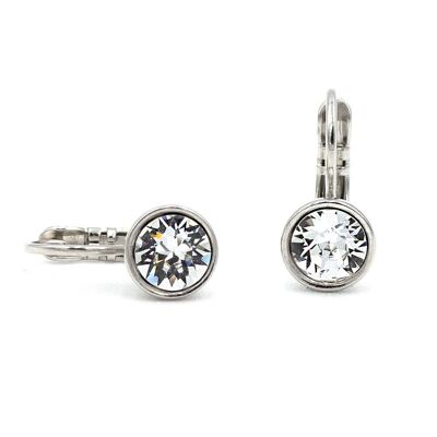 Basics Earring 06 - Small crystal earrings with leverback