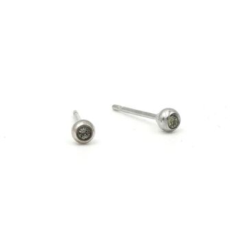 Boucle d'oreille Basics 13 - Clou d'oreille minimaliste en cristal 7