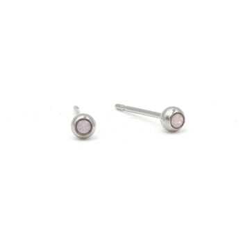 Boucle d'oreille Basics 13 - Clou d'oreille minimaliste en cristal 8