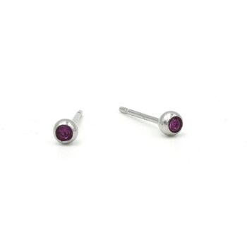 Boucle d'oreille Basics 13 - Clou d'oreille minimaliste en cristal 10