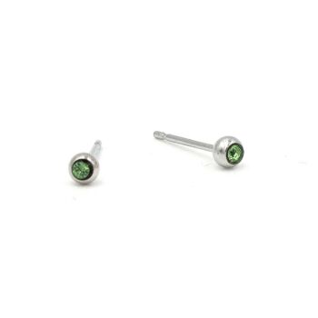 Boucle d'oreille Basics 13 - Clou d'oreille minimaliste en cristal 21