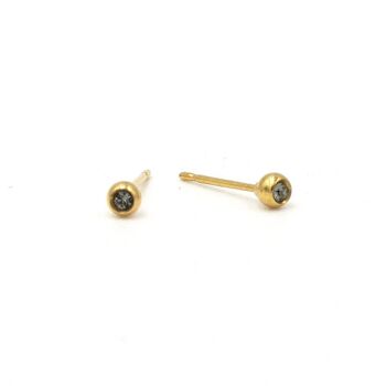 Boucle d'oreille Basics 13 - Clou d'oreille minimaliste en cristal 24