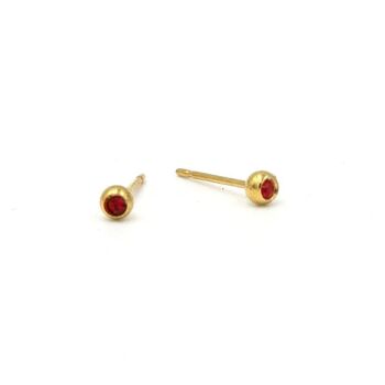 Boucle d'oreille Basics 13 - Clou d'oreille minimaliste en cristal 28