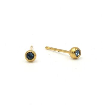 Boucle d'oreille Basics 13 - Clou d'oreille minimaliste en cristal 30