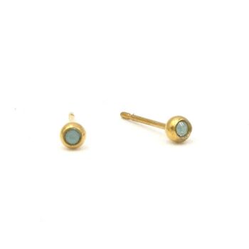 Boucle d'oreille Basics 13 - Clou d'oreille minimaliste en cristal 34