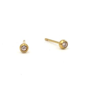 Boucle d'oreille Basics 13 - Clou d'oreille minimaliste en cristal 37