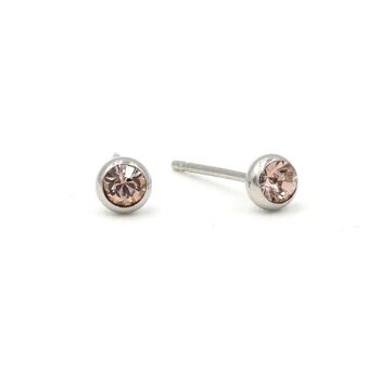 Boucle d'oreille Basics 14 - Clou d'oreille minimaliste en cristal 8