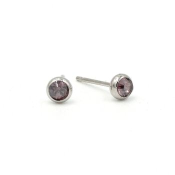 Boucle d'oreille Basics 14 - Clou d'oreille minimaliste en cristal 11