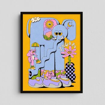 Giclée Art Print - Inward (Éléphant) - My Sunbeam 1