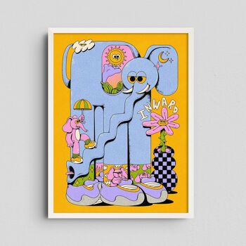 Giclée Art Print - Inward (Éléphant) - My Sunbeam 2