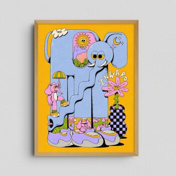 Giclée Art Print - Inward (Éléphant) - My Sunbeam 3