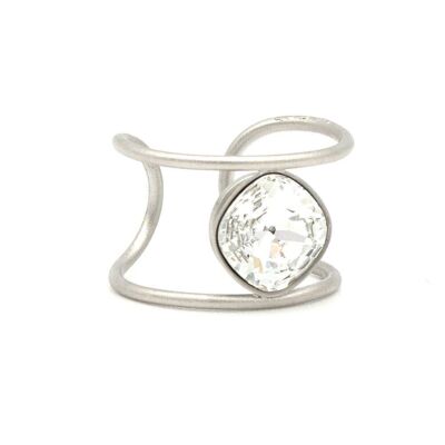 Basics Ring 03 - Anillo extravagante con elegante cristal