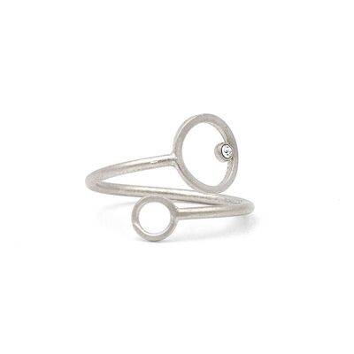 Basics Ring 12 - Anillo minimalista con elementos circulares