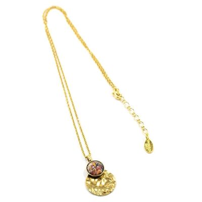 Bohemia Antique Necklace 01 - Elegant necklace with glass cabouchon